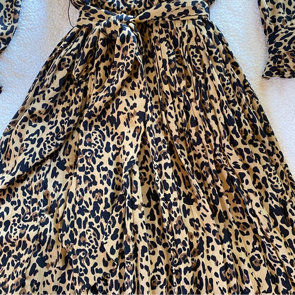 J Crew leopard pleated skirt dress perfect condition! - Picture 6 of 12